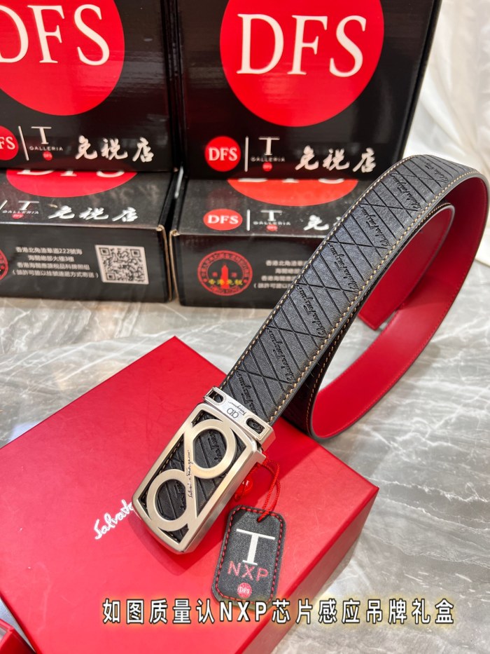 Streetwear Belt Ferragamo 320058 size:3.5cm