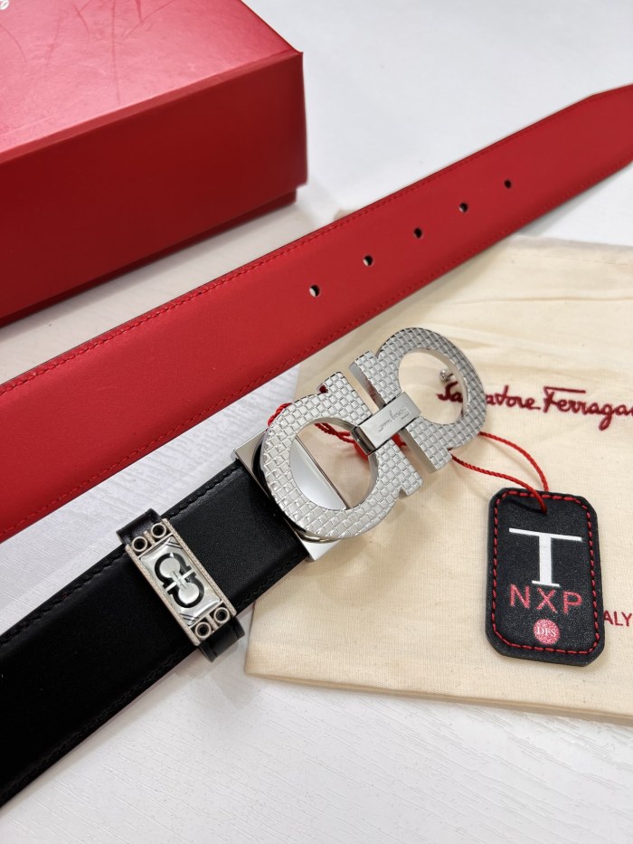 Streetwear Belt Ferragamo 320045 size:3.5cm