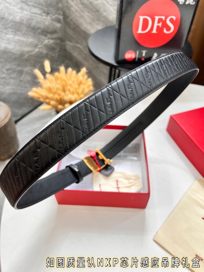 Streetwear Belt Ferragamo 320086 size:3.5cm