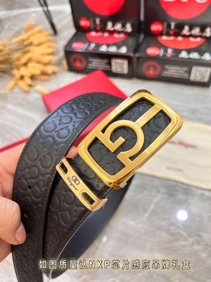 Streetwear Belt Ferragamo 320020 size:3.5cm