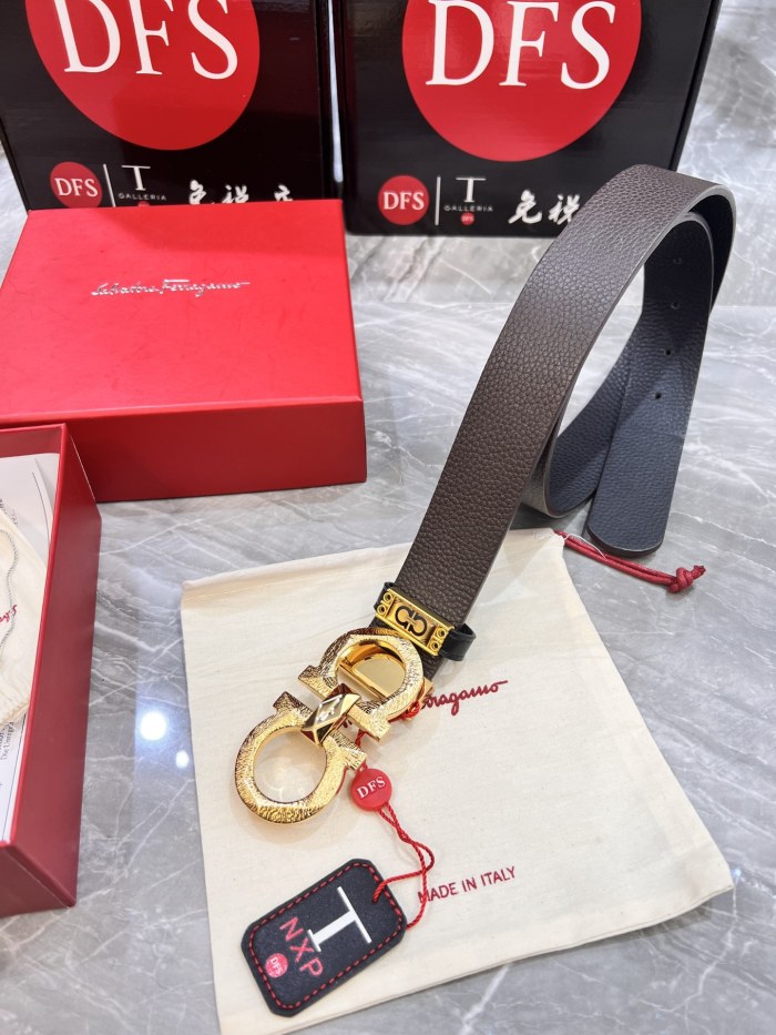 Streetwear Belt Ferragamo 319944 size:3.5cm