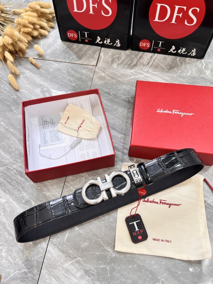 Streetwear Belt Ferragamo 319965 size:3.5cm