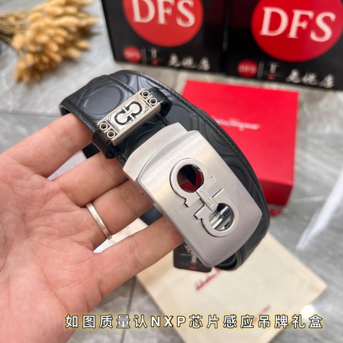 Streetwear Belt Ferragamo 320001 size:3.5cm