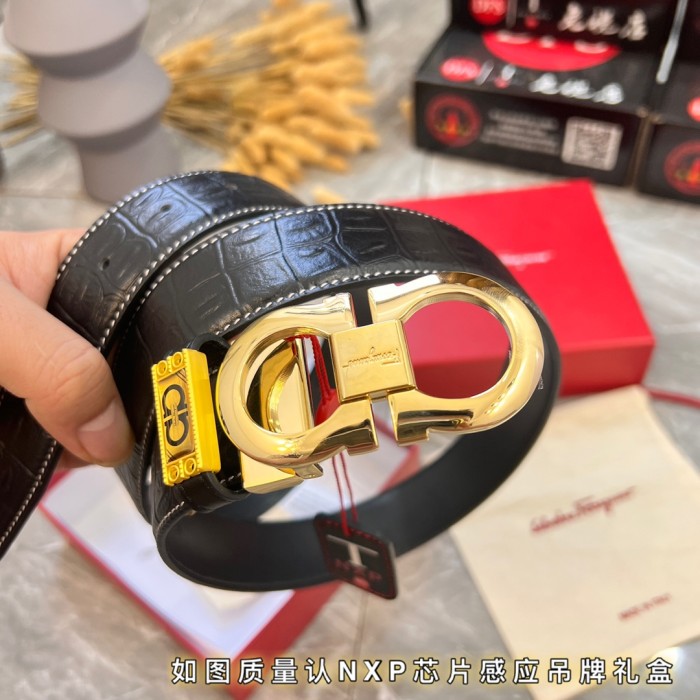 Streetwear Belt Ferragamo 320077 size:3.5cm