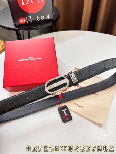 Streetwear Belt Ferragamo 320087 size:3.5cm