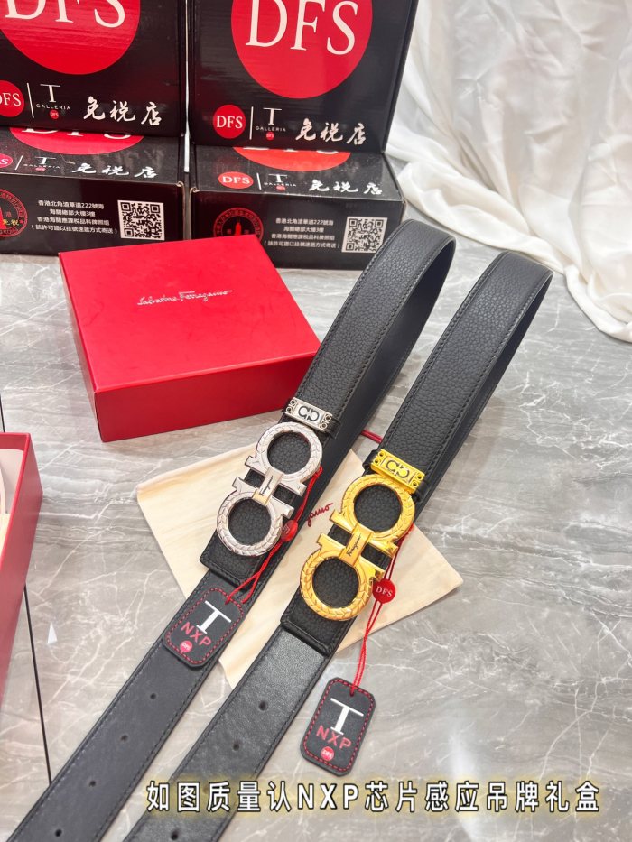 Streetwear Belt Ferragamo 320188 size:3.5cm