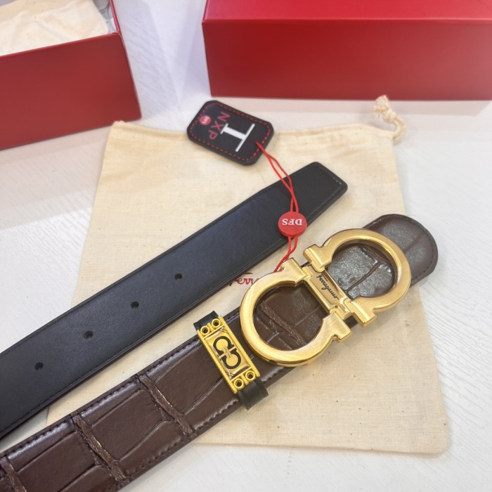 Streetwear Belt Ferragamo 320305 size:3.5cm