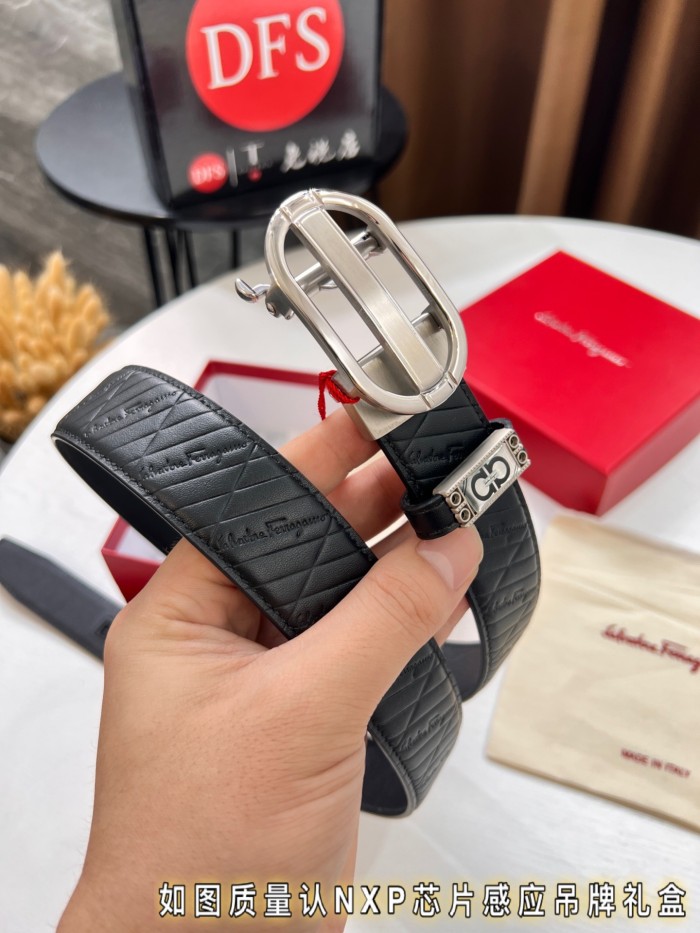 Streetwear Belt Ferragamo 320291 size:3.5cm