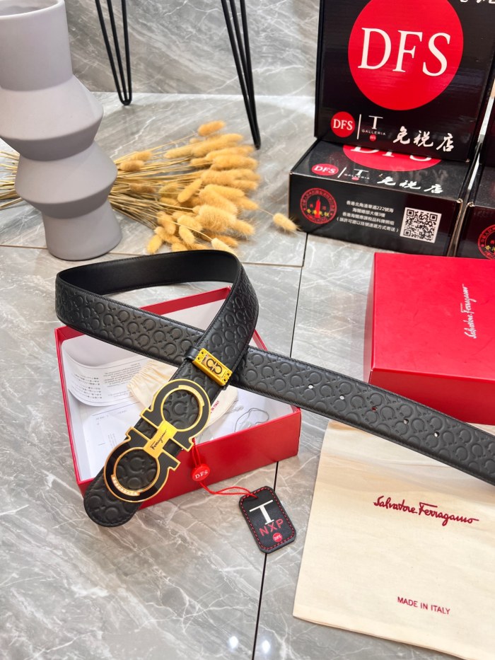 Streetwear Belt Ferragamo 320184size:3.5cm