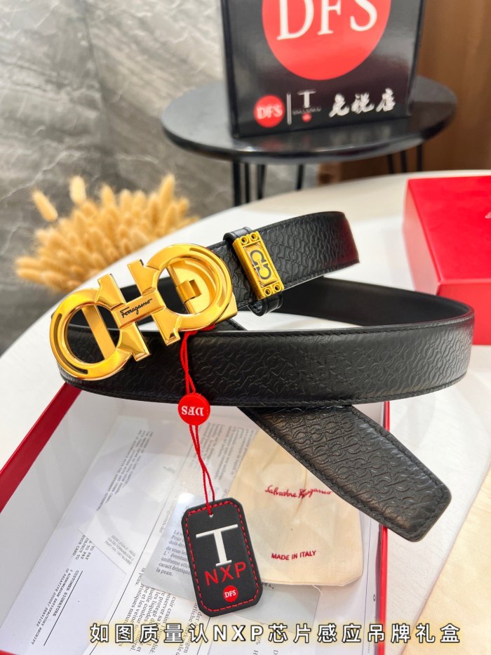 Streetwear Belt Ferragamo 320175 size:3.5cm