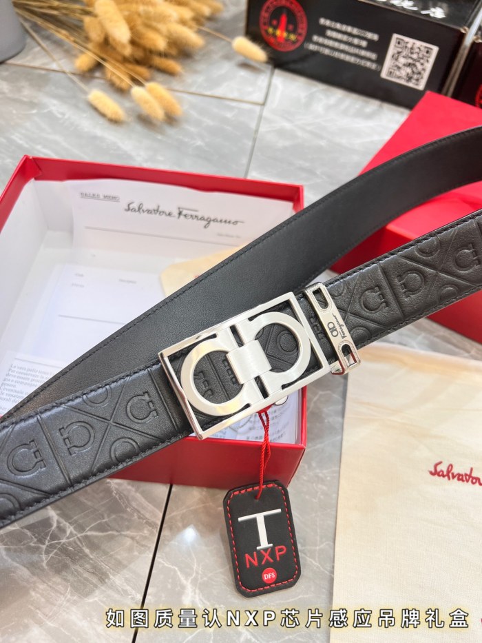 Streetwear Belt Ferragamo 319972 size:3.5cm