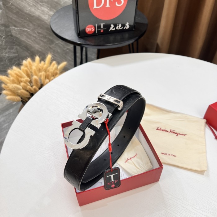 Streetwear Belt Ferragamo 320302 size:3.5cm