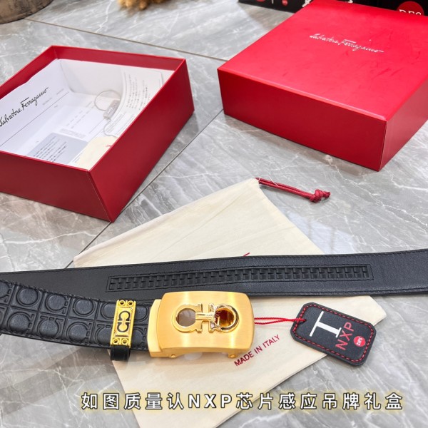 Streetwear Belt Ferragamo 320002 size:3.5cm