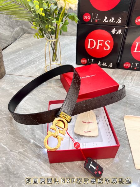 Streetwear Belt Ferragamo 319923 size:3.5cm