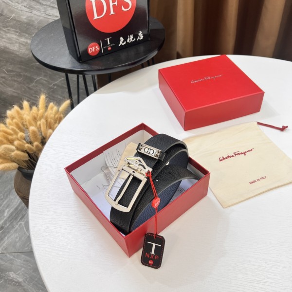 Streetwear Belt Ferragamo 320036 size:3.5cm