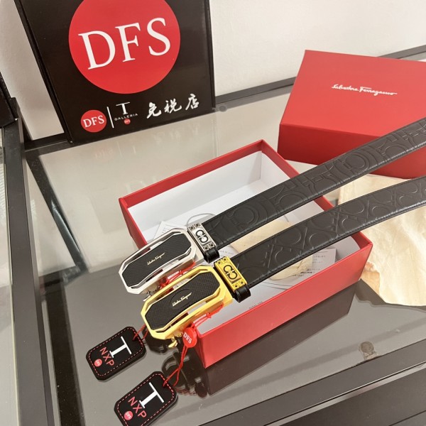 Streetwear Belt Ferragamo 320228 size:3.5cm