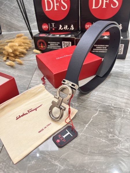 Streetwear Belt Ferragamo 319948 size:3.5cm