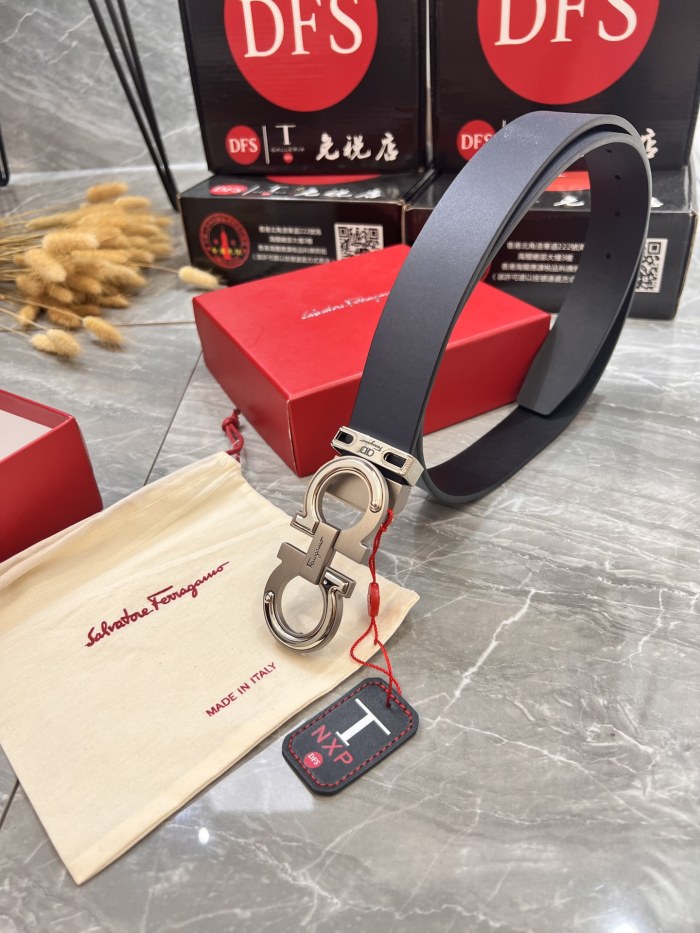 Streetwear Belt Ferragamo 319948 size:3.5cm