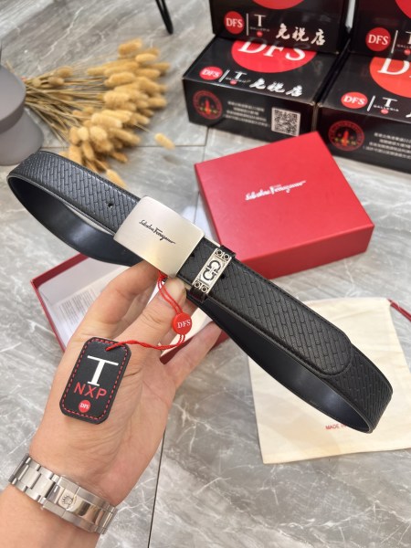 Streetwear Belt Ferragamo 320039 size:3.5cm