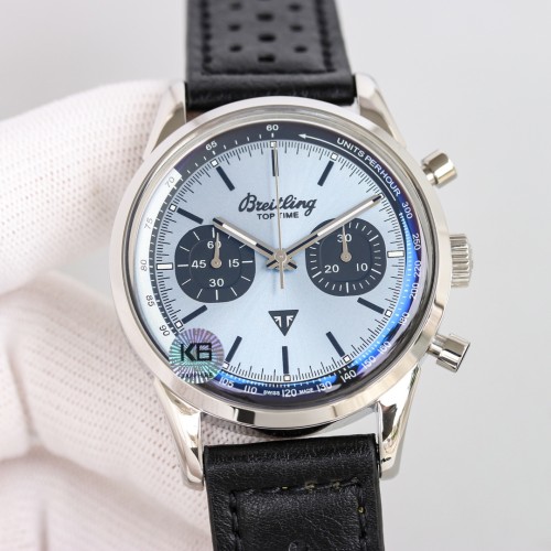 BREITLING Automatic Mechanical Movement Men's Watches Watch 41mm Blue Dial Stainless Steel Case