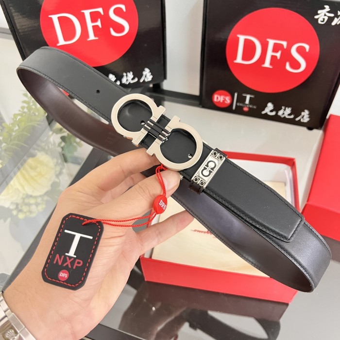 Streetwear Belt Ferragamo 320138size:3.5cm