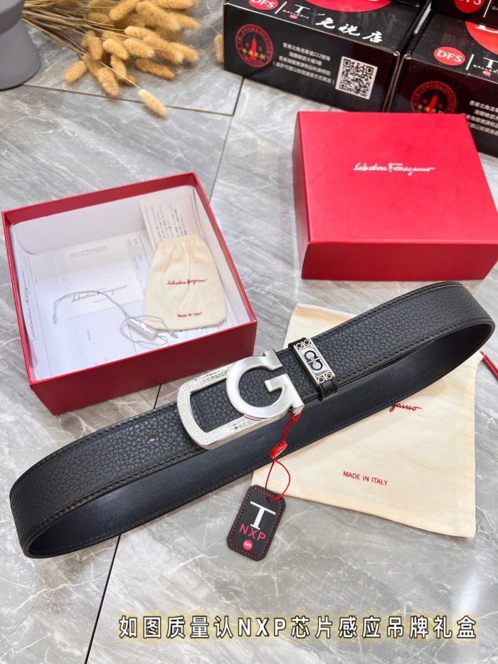 Streetwear Belt Ferragamo 320025 size:3.5cm