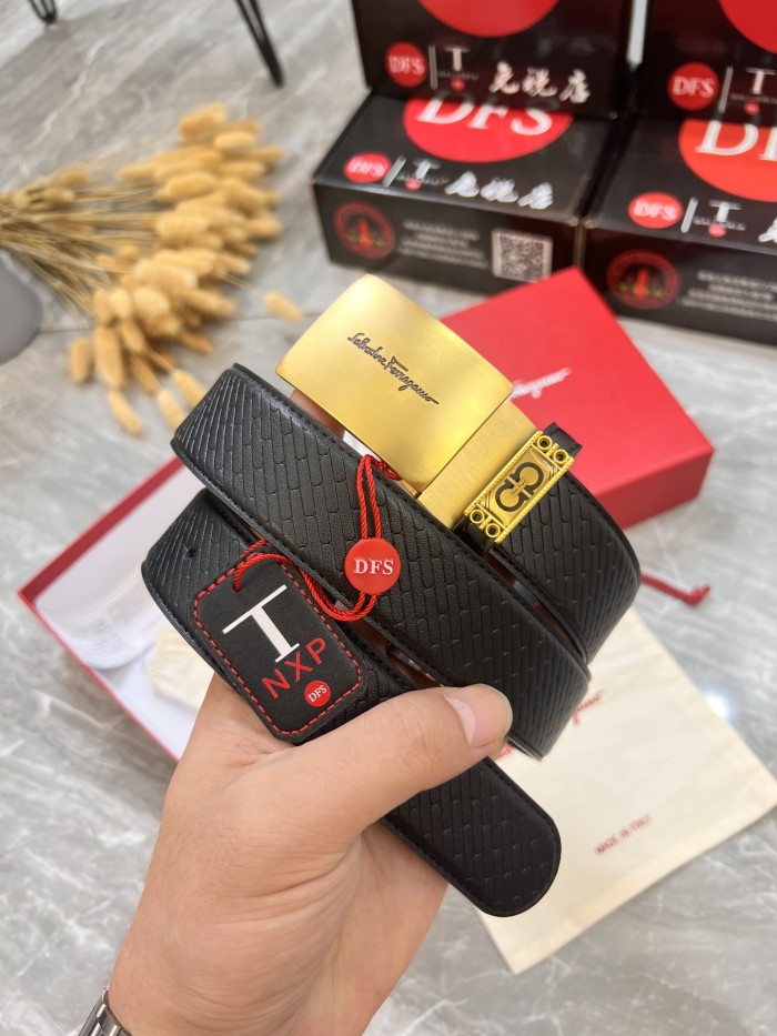 Streetwear Belt Ferragamo 320040 size:3.5cm