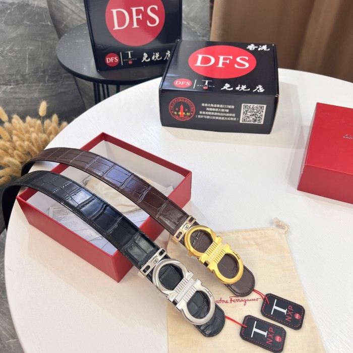 Streetwear Belt Ferragamo 320326 size:3.5cm