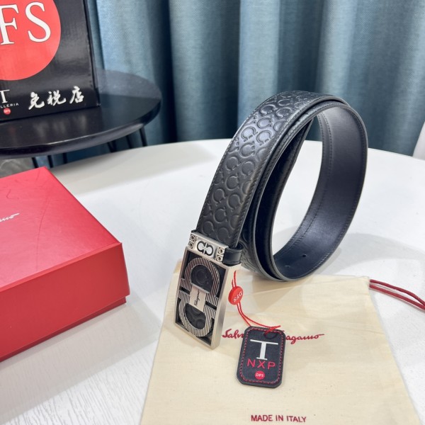 Streetwear Belt Ferragamo 320118 size:3.5cm