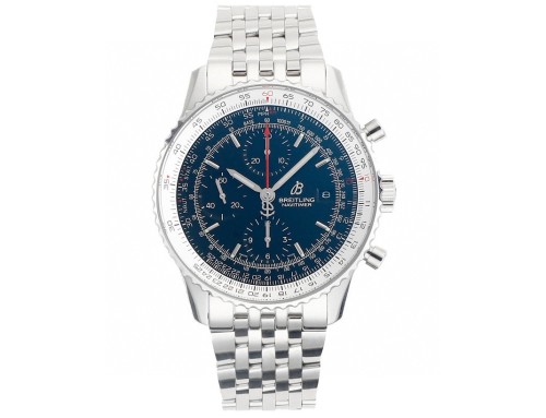BREITLING Aviation Chronograph Collection Automatic Mechanical Movement Men's Watches Watch Blue Dial