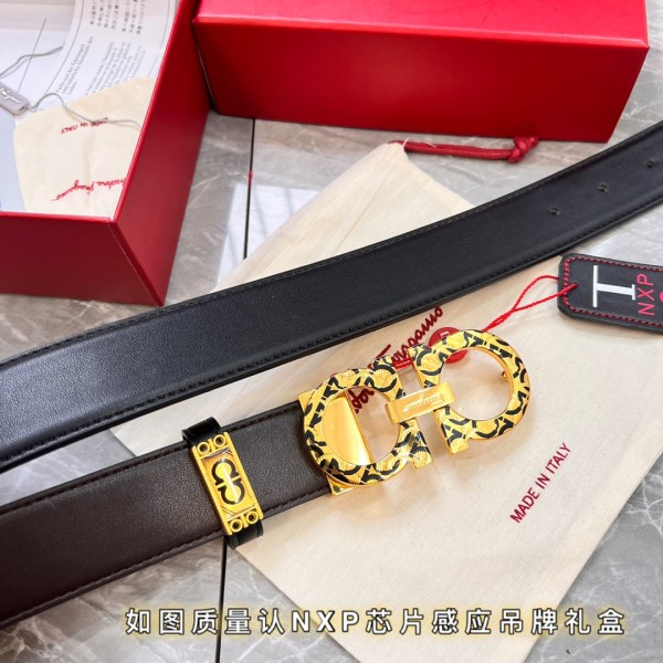 Streetwear Belt Ferragamo 319881 size:3.5cm