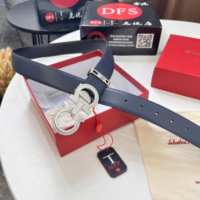 Streetwear Belt Ferragamo 320122 size:3.5cm