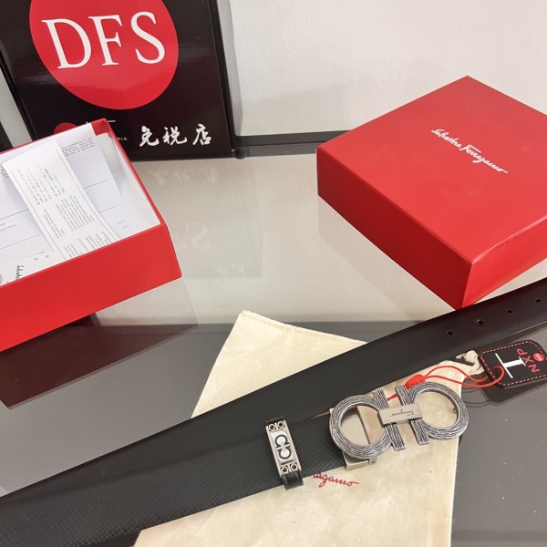 Streetwear Belt Ferragamo 320199 size:3.5cm