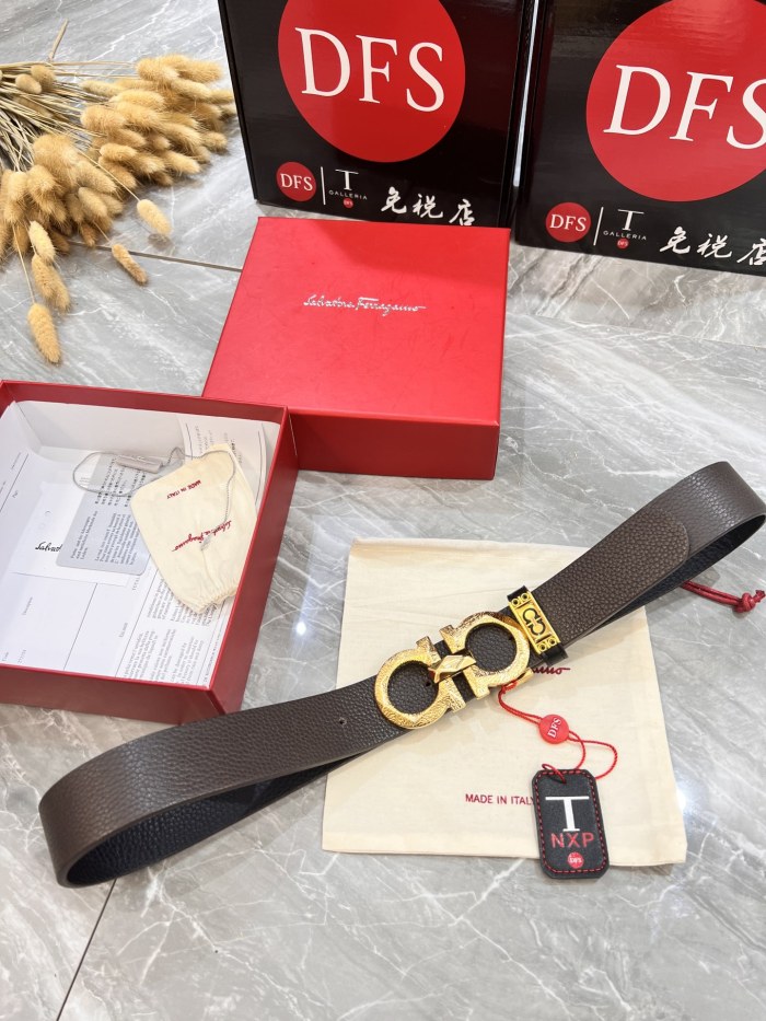 Streetwear Belt Ferragamo 319944 size:3.5cm