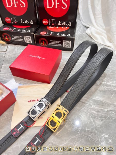 Streetwear Belt Ferragamo 319971 size:3.5cm