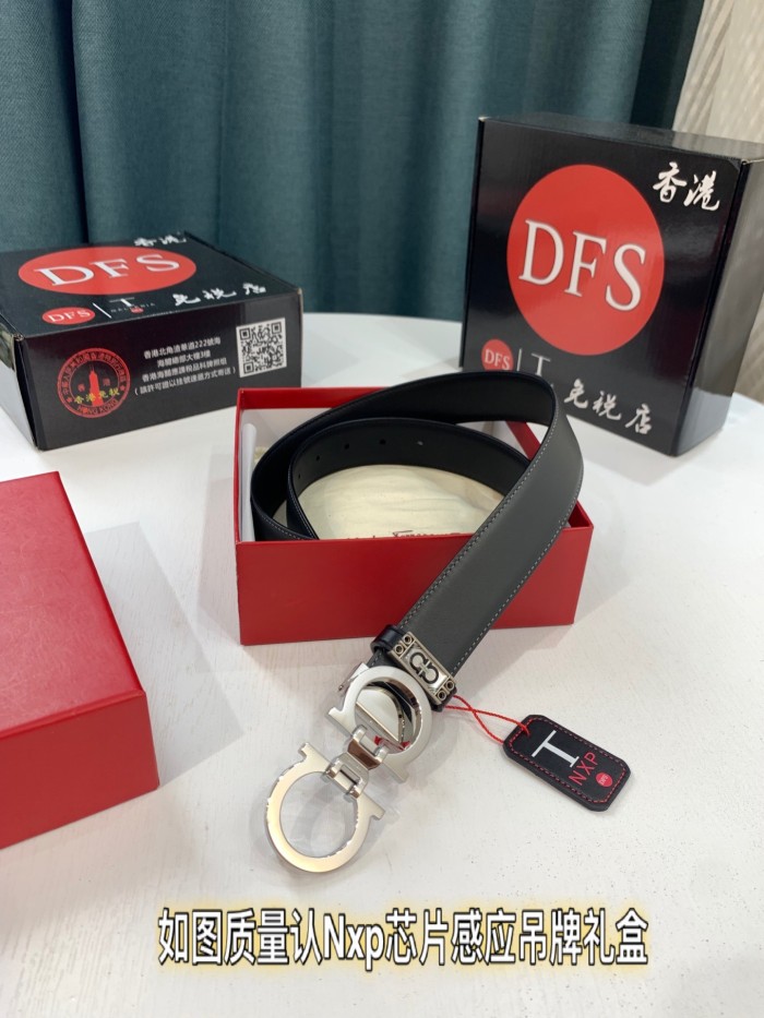 Streetwear Belt Ferragamo 320095 size:3.5cm