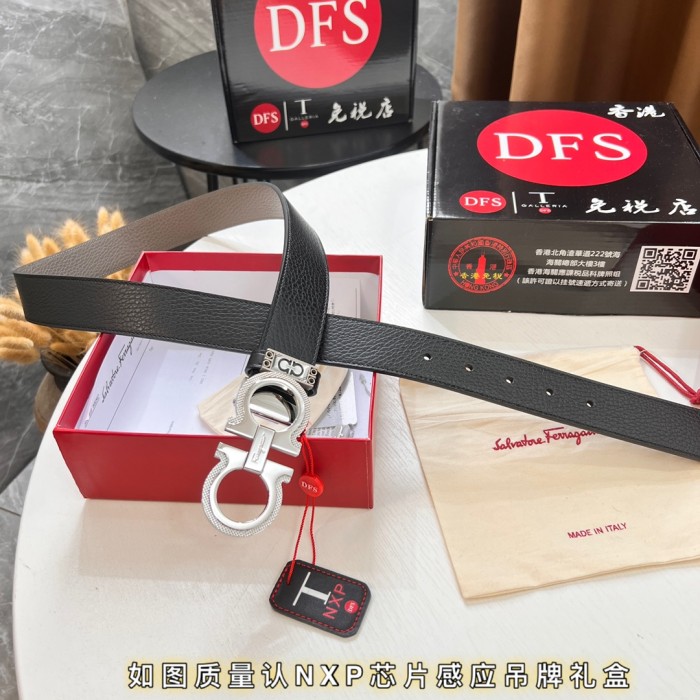 Streetwear Belt Ferragamo 320233 size:3.5cm