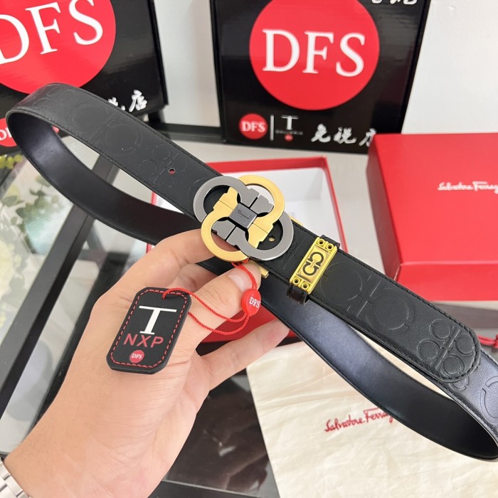 Streetwear Belt Ferragamo 320128 size:3.5cm