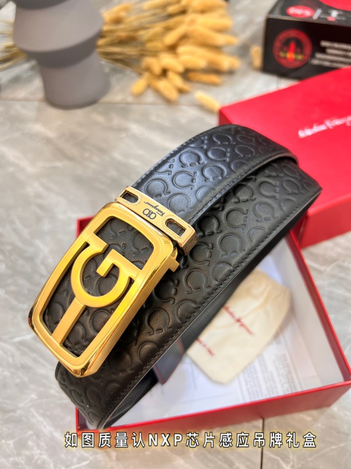 Streetwear Belt Ferragamo 320020 size:3.5cm