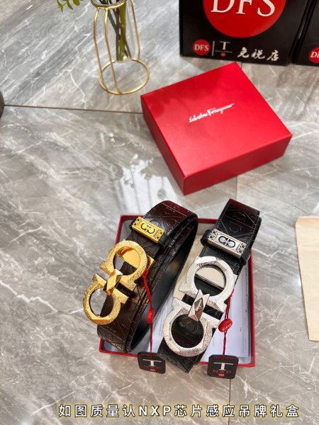 Streetwear Belt Ferragamo 319924 size:3.5cm