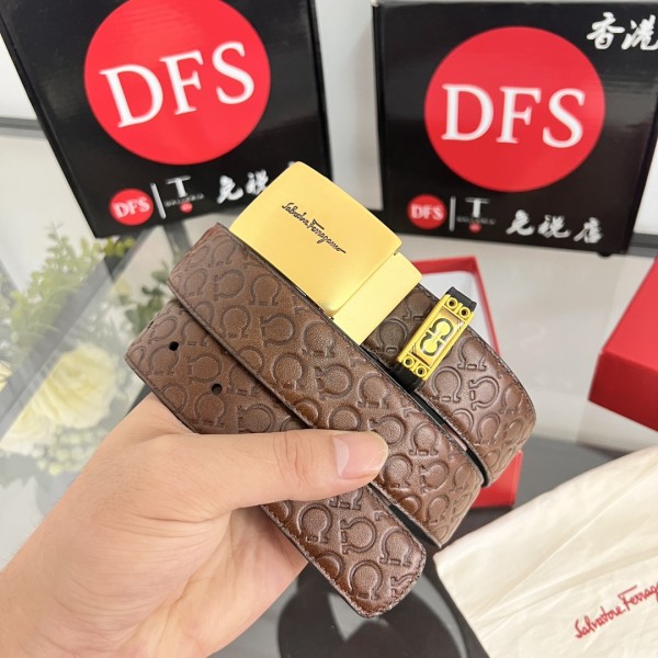 Streetwear Belt Ferragamo 320143 size:3.5cm