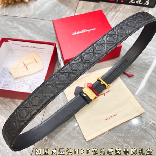 Streetwear Belt Ferragamo 319893 size:3.5cm