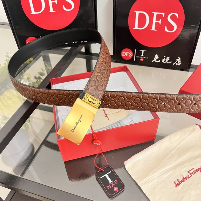 Streetwear Belt Ferragamo 320246 size:3.5cm