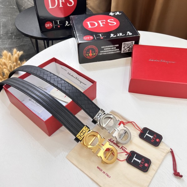 Streetwear Belt Ferragamo 320109 size:3.5cm