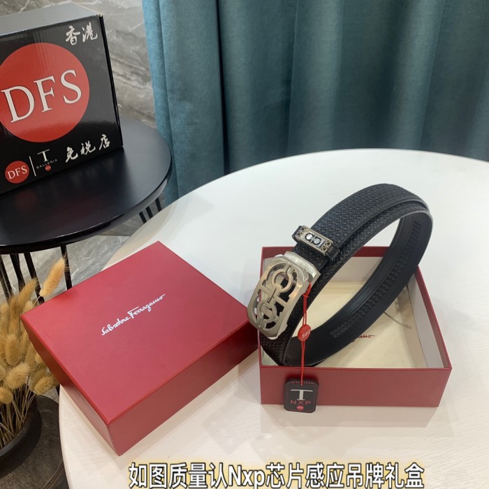 Streetwear Belt Ferragamo 320072 size:3.5cm