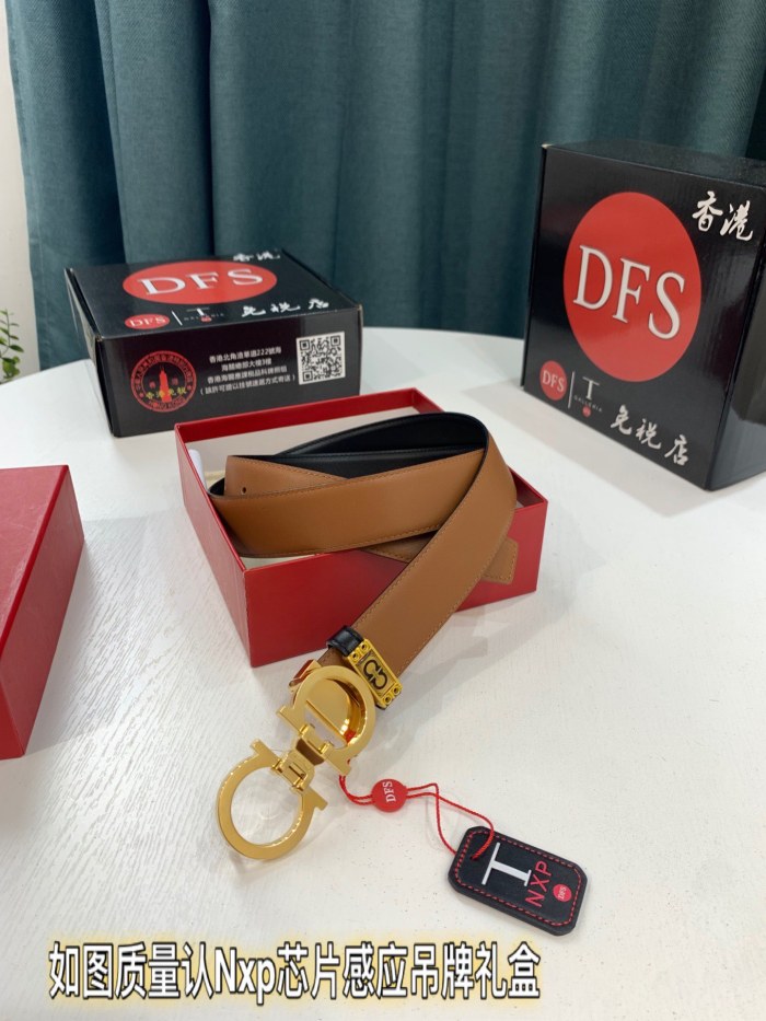 Streetwear Belt Ferragamo 320096 size:3.5cm