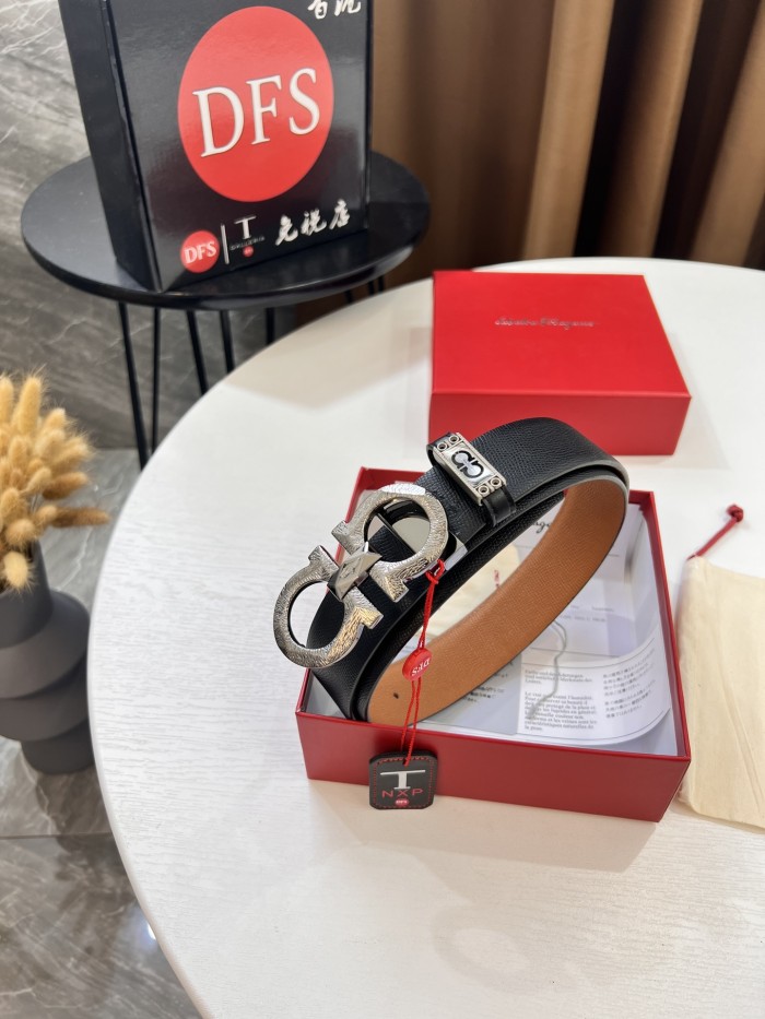 Streetwear Belt Ferragamo 320152 size:3.5cm