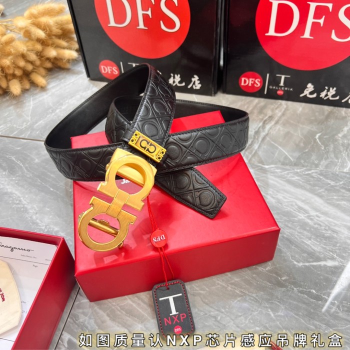 Streetwear Belt Ferragamo 320180 size:3.5cm