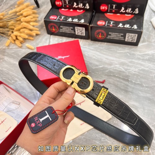 Streetwear Belt Ferragamo 320077 size:3.5cm