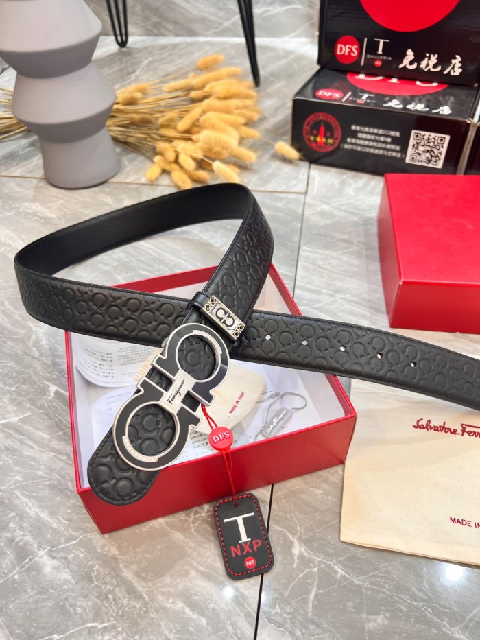 Streetwear Belt Ferragamo 320008 size:3.5cm